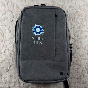 Kapston Pierce Heather Gray Laptop Backpack Stellar MLS Logo Professional Bag
